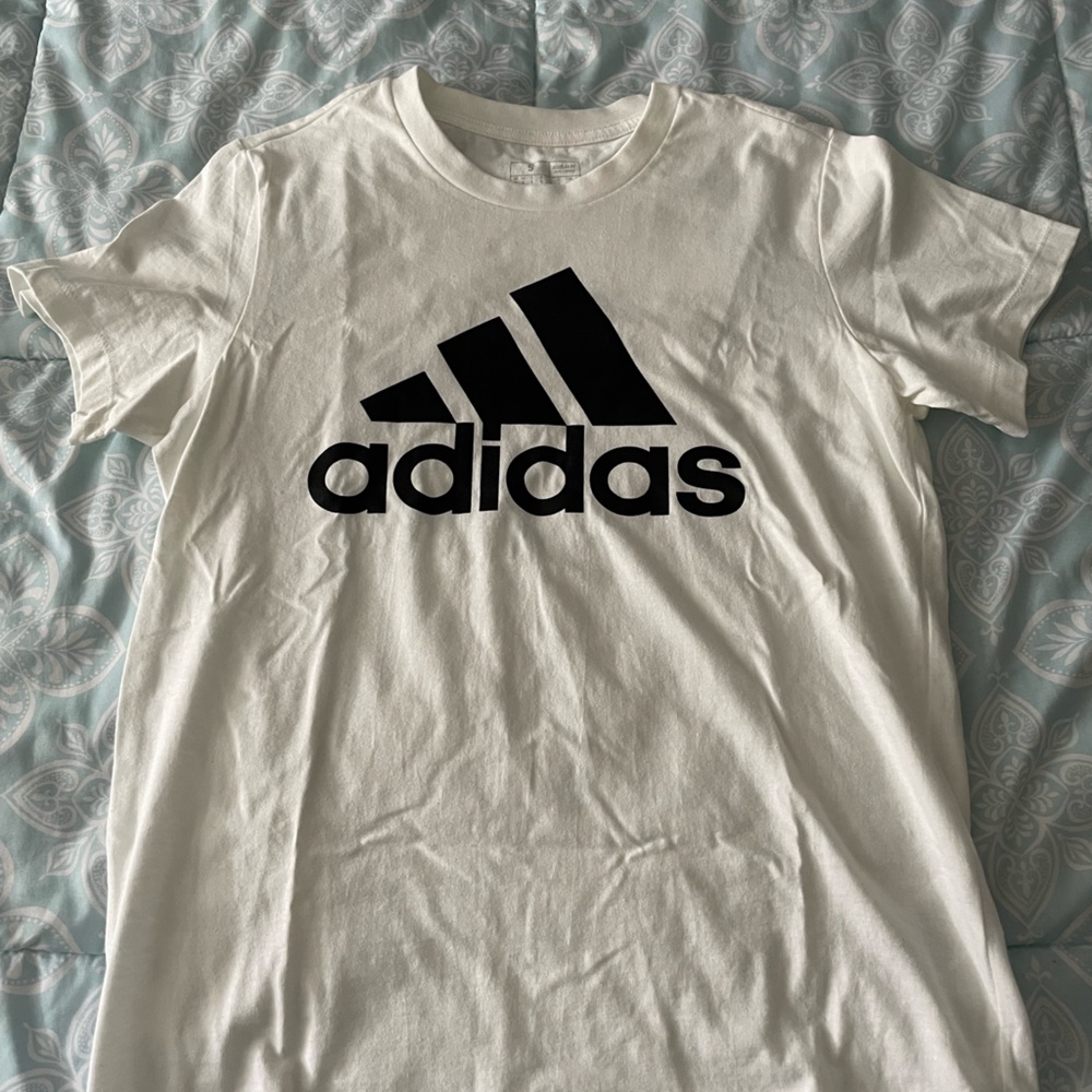 Adidas Women’s White Tee with Black Logo